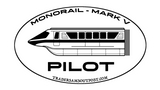 DLR - Monorail Pilot Sticker