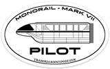 DLR - Monorail Pilot Sticker