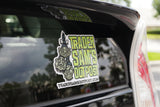 Trader Sam's Outpost Logo Sticker on Car